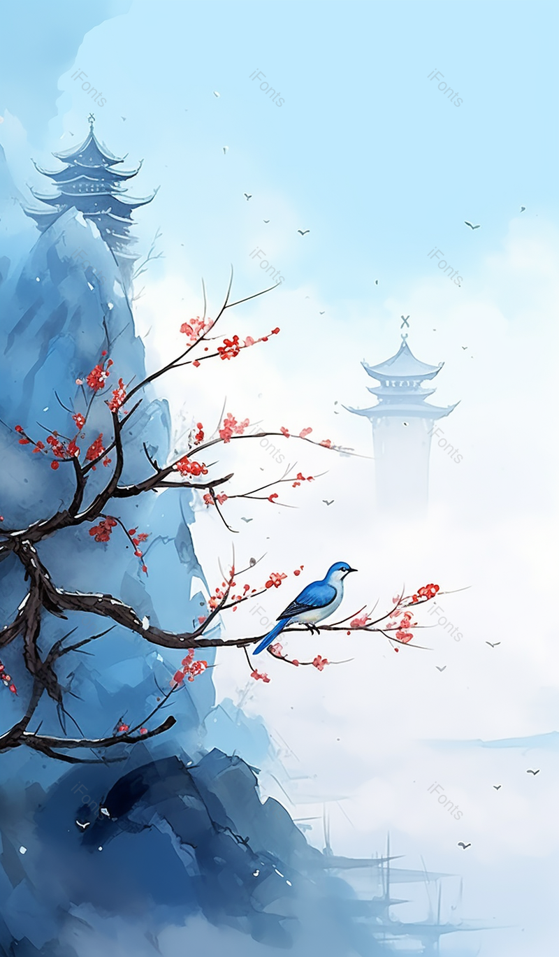 立冬二十四节气插画竖版,插画/手绘图,插画/手绘图库,插画/手绘图下载,插画/手绘